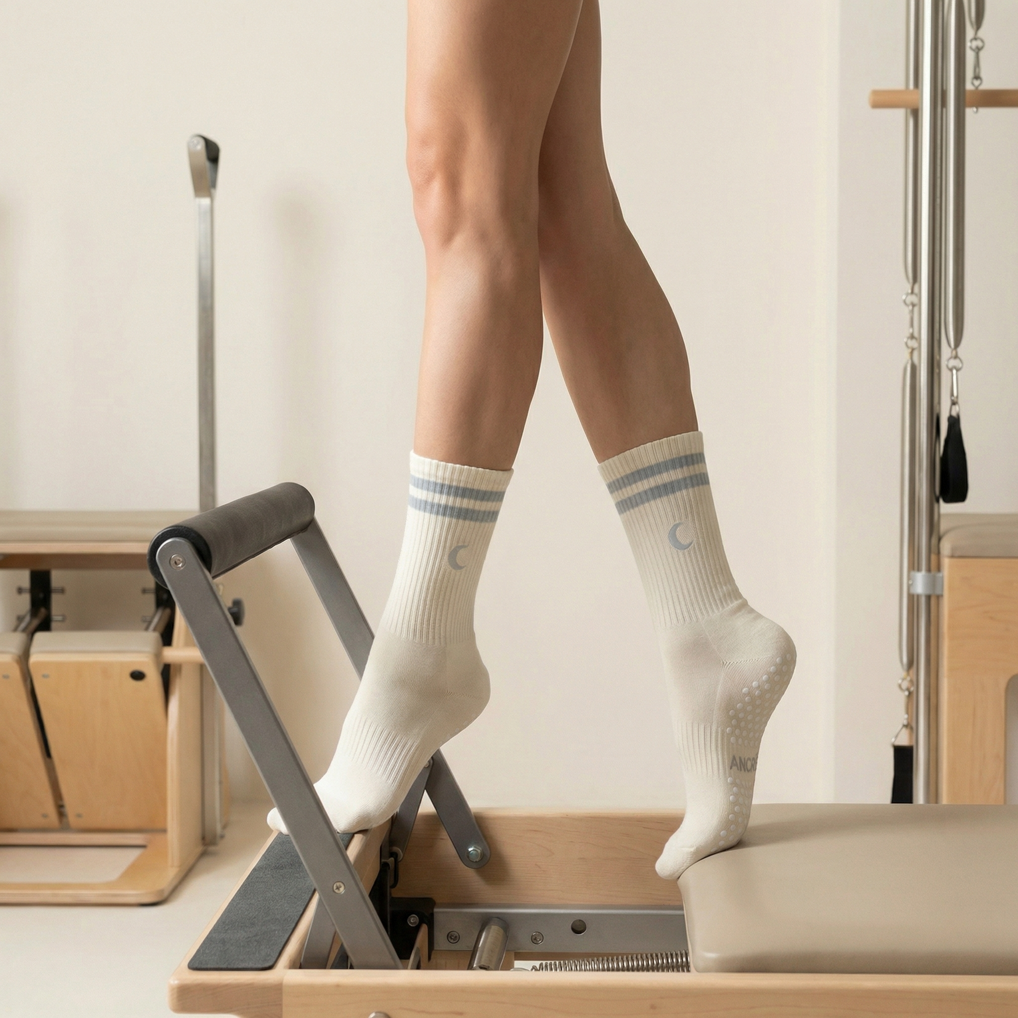Chaussettes Grip Pilates Moon Edition – Ivoire