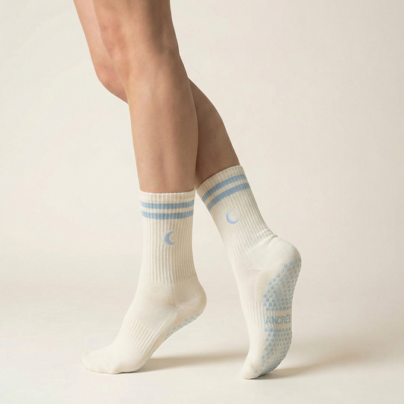 Chaussettes Grip Pilates Moon Edition – Ivoire